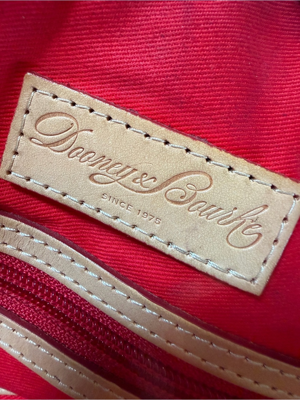 Dooney & Bourke Quilted Nylon Satchel with Leather Trim - Picture 8 of 11